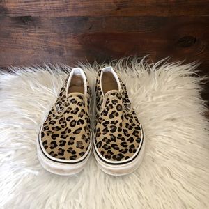Size 6 cheetah print Vans